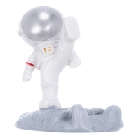 Tomfeel astronaute support pour téléphone portable panneau PC support résine ornement support pour bricolage bureau salon et bureau décoration cadeau doré et argenté