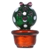 Tomfeel coloré Cactus Sculpture à la main en verre ornement Mini verre Figurine cadeau paquet décor à la maison multicolore