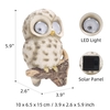 Tomfeel Hibou Décor Extérieur Solaire Lumière Mur,  Arbre Hugger Décoration Résine Sculpture Cour,  Pelouse,  Jardin Lumières Décoratives