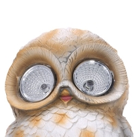 Tomfeel Hibou Décor Extérieur Solaire Lumière Mur,  Arbre Hugger Décoration Résine Sculpture Cour,  Pelouse,  Jardin Lumières Décoratives