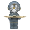 Tomfeel Porte-Astronaute Plateau En Métal Astronaute Sculpture Lumière Résine Ornement Armoire D