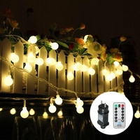 Tomshine 13M / 42.7Ft 3.6W 100 LED Luminaire Globe avec Télécommande