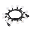 Tomshine 2 Pack AC 220-240V 6.5m / 21.33ft E12 Base G40 LED Guirlande Lumineuse 12 + 1 Ampoules Globe IP44 Résistant à l