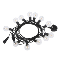 Tomshine 2 Pack AC 220-240V 6.5m / 21.33ft E12 Base G40 LED Guirlande Lumineuse 12 + 1 Ampoules Globe IP44 Résistant à l