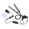 Tomshine 24W double tête LED plante croissante lampe de croissance de la lumière spectre rouge dimmable 6 niveaux de luminosité réglable 3/6 / 12H fonction de minuterie