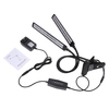 Tomshine 24W double tête LED plante croissante lampe de croissance de la lumière spectre rouge dimmable 6 niveaux de luminosité réglable 3/6 / 12H fonction de minuterie