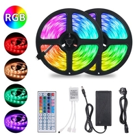 Tomshine 2x5m 300leds RGB Strip Lights Kit avec télécommande à 44 touches IR