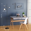 Tomshine 3 lumières Dimmable Tree Lampadaire Touching Control 3 Eclairage Couleur Rotatif Coin Stand Lumière pour Uplight ou Downlight Bras Debout avec 3 Têtes Réglables pour Salon Chambre