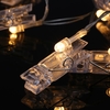 Tomshine 40 LED Photo Clip String Light Alimenté par batterie 5M / 16.4FT pour Living Room Bedroom Party