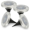 Tomshine 4Pcs Solaire Alimenté Sol Lampe Extérieure Résistant à l