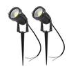 Tomshine 5W 4 Pack COB LED Pelouse Lampe AC / DC 12V Extérieur Décoratif Paysage Lumière 500LM Super Lumineux Projecteur Haute Puissance pour Jardin Mur Cour Chemin Blanc