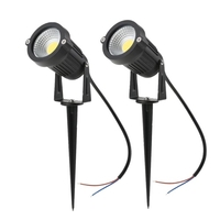 Tomshine 5W 4 Pack COB LED Pelouse Lampe AC / DC 12V Extérieur Décoratif Paysage Lumière 500LM Super Lumineux Projecteur Haute Puissance pour Jardin Mur Cour Chemin Blanc