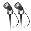 Tomshine 5W 4 Pack COB LED Pelouse Lampe AC / DC 12V Extérieur Décoratif Paysage Lumière 500LM Super Lumineux Projecteur Haute Puissance pour Jardin Mur Cour Chemin Blanc