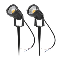Tomshine 5W 4 Pack COB LED Pelouse Lampe AC / DC 12V Extérieur Décoratif Paysage Lumière 500LM Super Lumineux Projecteur Haute Puissance pour Jardin Mur Cour Chemin Blanc
