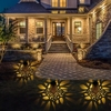Tomshine DC2V énergie solaire LED lampe de pelouse modèle creux conception capteur d