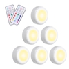 Tomshine DC5V 0.25W RGB LED Cabinet Light Puck Lamp 6 Pack