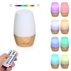 Tomshine DC5V 3W Lampe de bureau à LED en bois avec télécommande