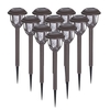 Tomshine Lot de 10 lumières de pelouse à énergie solaire LED Lampe de jardin à ondulation d