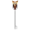Tomshine solaire hibou lanterne lumières pieu lampe en métal hibou décoratif LED jardin paysage lumière pour passerelle voie cour pelouse