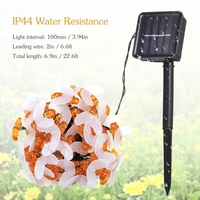 Tomshine Solar Powered Bee String Light Lawn Lamp 50 LEDs 6.9m / 22.6ft 8 modes d
