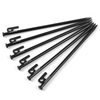TOMSHOO 8 pouces/12 pouces piquets de tente 6 pièces piquets de tente en acier robuste pour auvent de camping en plein air