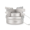 TOMSHOO cuisinière à alcool en titane ultraléger Portable Camping en plein air randonnée Mini cuisinière à alcool liquide brûleur de four