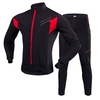 TOMSHOO hommes cyclisme vêtements ensemble Sports de plein air hiver chaud thermique polaire à manches longues vélo veste pantalon vélo costume