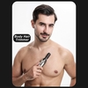 Tondeuse à cheveux 6-en-1 pour hommes Tondeuse électrique pour le corps Barbe Rasoir Tondeuse nez Kit de coupe de cheveux Gravure Cutter Guide Peignes Entièrement lavable USB rechargeable