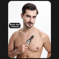 Tondeuse à cheveux 6-en-1 pour hommes Tondeuse électrique pour le corps Barbe Rasoir Tondeuse nez Kit de coupe de cheveux Gravure Cutter Guide Peignes Entièrement lavable USB rechargeable