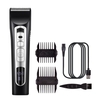Tondeuse à cheveux électrique Clipper Kit de coupe de cheveux personnel auto-coupé Écran LCD