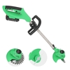 Tondeuse à gazon électrique Tondeuse à gazon 2pcs 21V 3000mAh Kit de coupe-brosse à herbes sans fil au lithium-ion Élagage Cutter Outils de jardin US Plug avec lame de remplacement