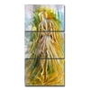 Tooarts Ballet Girl Peinture moderne Art de mur en aluminium Beauté chaleureuse