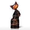 TOOARTS Cat titulaire du vin en forme de plateau de vin en métal sculpture pratique sculpture Décoration Décoration d