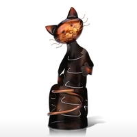 TOOARTS Cat titulaire du vin en forme de plateau de vin en métal sculpture pratique sculpture Décoration Décoration d