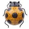 Tooarts Coccinelle Décoration Murale Fer Dessin Animé Coccinelle Fun Décoration Artisanat Jardin ou Chambre D