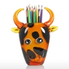 Tooarts Cow Container Gift Glass Ornament Figurine Handblown Home Decor