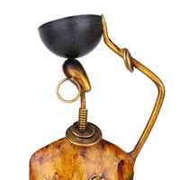 Tooarts Figurine Africaine Sculpture Fer Ornement Culture Tribale Collectiing Oeuvres Vintage Décoration de La Maison