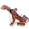 TOOARTS Leopard Wine Shelf Leopard vin Sculpture étagère en métal pratique sculpture Décoration Décoration d