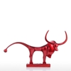 Tooarts Long Tail Sculpture en résine de fibre de verre Cattle ornement intérieur Decor Statue Figurine Résumé Exaggerate Art Moderne