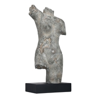Tooarts sculpture de corps féminin imiter la sculpture sur pierre sculpture en résine artisanat Vintage lumière de luxe Art décoration meuble TV,  salle d