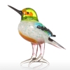 Tooarts Tiny Bird Gift Glass Ornament Animal Figurine Handblown Home Decor
