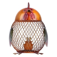 Tooarts Tirelire Métal Artisanat Animal Figurine Décor À La Maison Cadeau