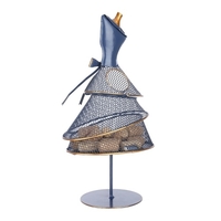 Tooarts vin bouchon de liège robe de soirée modèle décoration multifonctionnel fer conteneur art moderne ornement armoire ou bureau décor parfait cadeau bleu