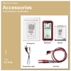 TOOLTIP ET8134 Multimètre multifonction portable à écran LCD de 4, 7 pouces