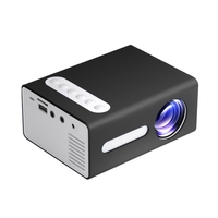 TOPRECIS Mini projecteur projecteur de cinéma portable extérieur avec écran de projecteur 100 `` Télécommande prise en charge 1080P Compatible avec les jeux vidéo TV Stick USB TF AV T300