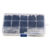 Total 620PCS / Box connecteurs électriques de borne de fil de broche de 2, 54 mm avec boîte de rangement portable