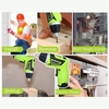 Tournevis électrique sans fil 6.0Nm 2 pièces Rechargeable 1500mAh Li-ion 7 Réglage du couple Poignée à 2 positions avec lumière LED avec 6 accessoires Mandrin à dégagement rapide 1/4 po