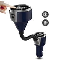 Transmetteur LCD BT mains libres Lecteur de musique stéréo Carte TF et disque USB Lecture de double chargeur BT USB BT