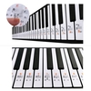 Transparent 37 49 61 Clavier électronique 88 Key Piano Stave Note Sticker Notation Version et partitions pour White Keys
