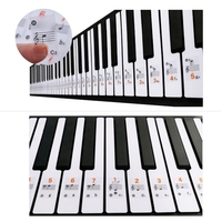 Transparent 37 49 61 Clavier électronique 88 Key Piano Stave Note Sticker Notation Version et partitions pour White Keys